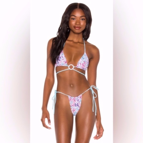 Revolve VDM Label Reversible Ziggy Top in Dragons & Mint Check Medium TOP - Picture 3 of 8